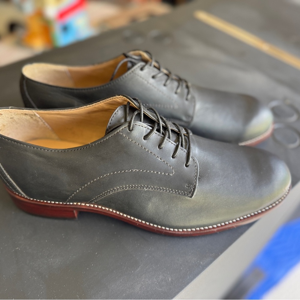Adelante Handmade Black Leather Oxfords – Size 11.5E Men’s Classic